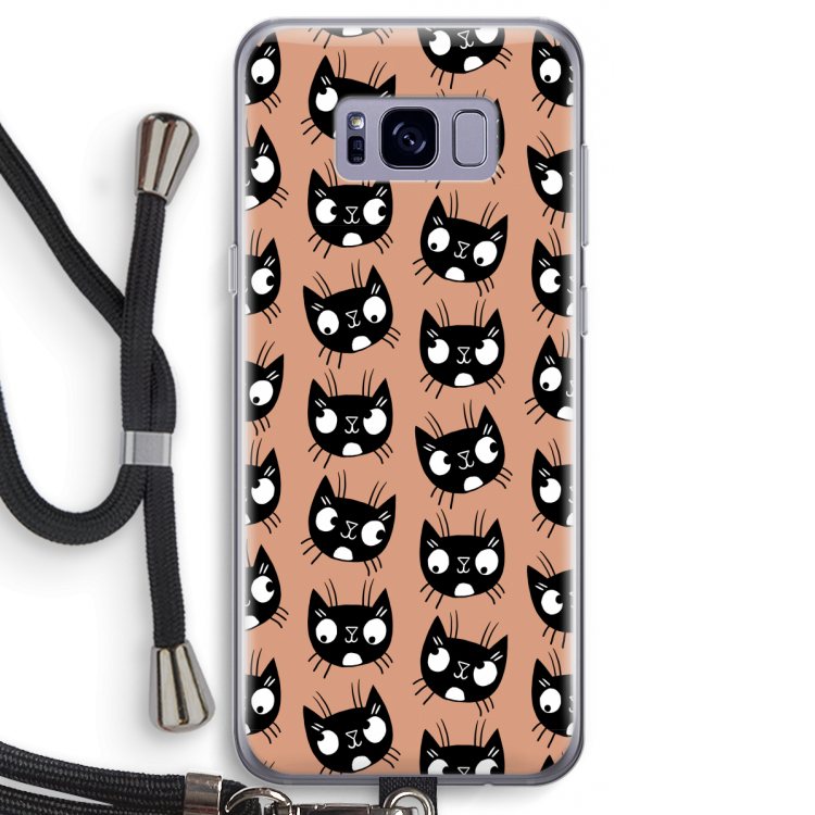 Kat: Samsung Galaxy S8 Transparant Hoesje met koord