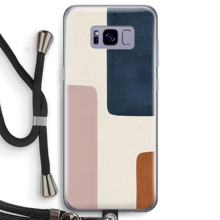 Geo #5: Samsung Galaxy S8 Transparant Hoesje met koord
