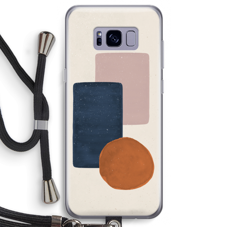 Geo #3: Samsung Galaxy S8 Transparant Hoesje met koord