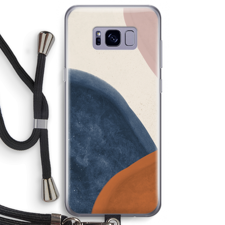Geo #1: Samsung Galaxy S8 Transparant Hoesje met koord