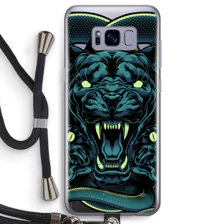 Cougar and Vipers: Samsung Galaxy S8 Transparant Hoesje met koord