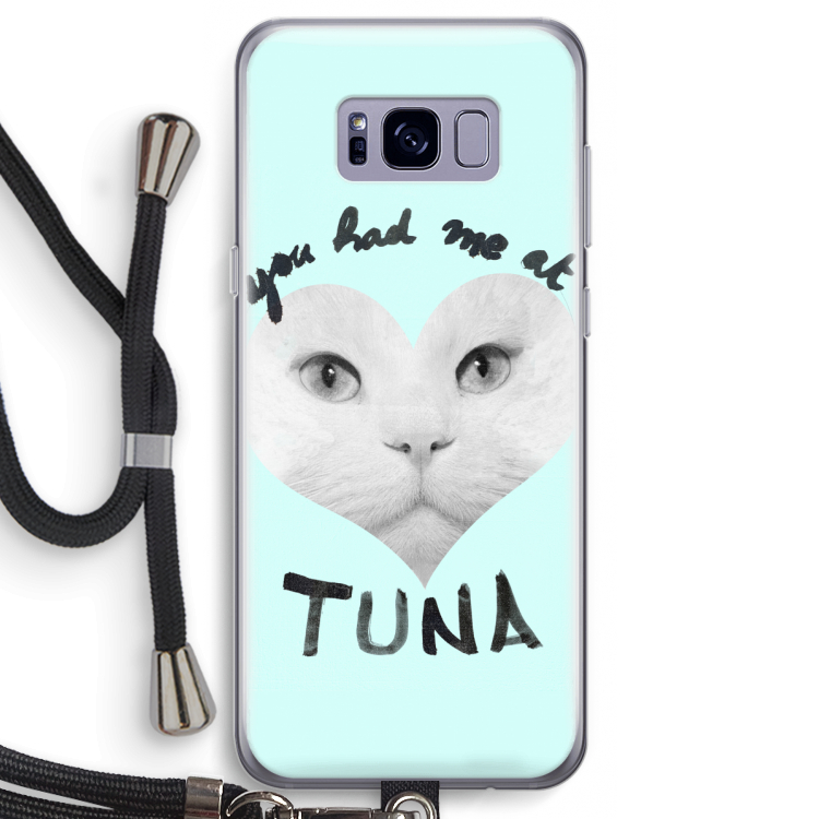 You had me at tuna: Samsung Galaxy S8 Transparant Hoesje met koord