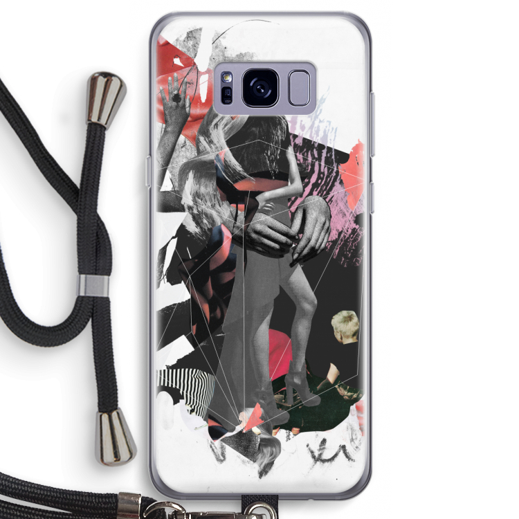 Dissimulation du réel: Samsung Galaxy S8 Transparant Hoesje met koord