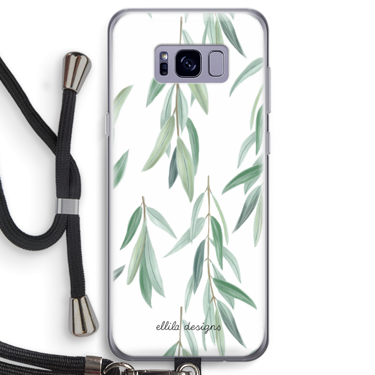 Branch up your life: Samsung Galaxy S8 Transparant Hoesje met koord