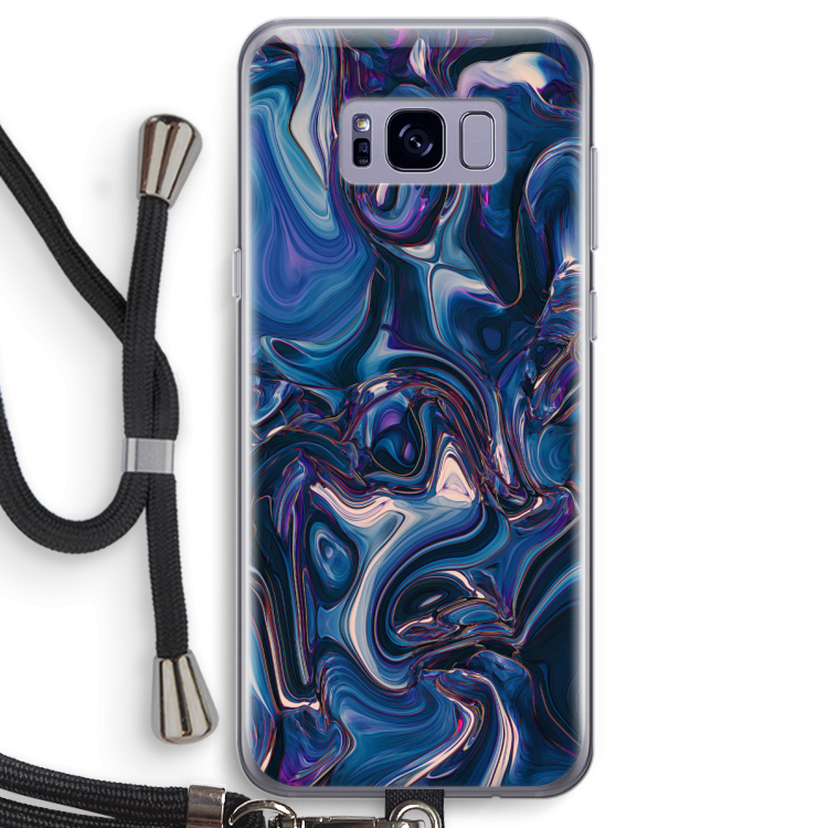 Mirrored Mirage: Samsung Galaxy S8 Transparant Hoesje met koord