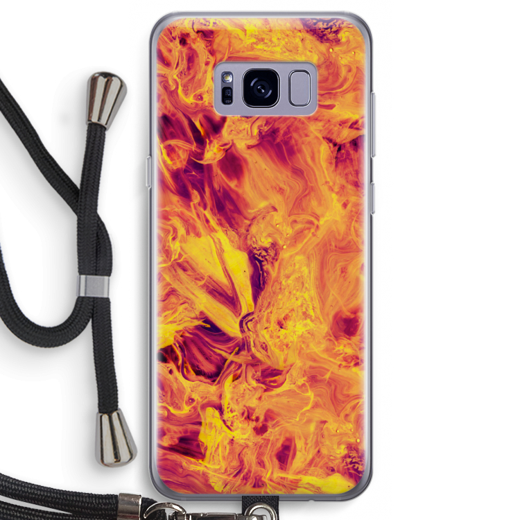 Eternal Fire: Samsung Galaxy S8 Transparant Hoesje met koord
