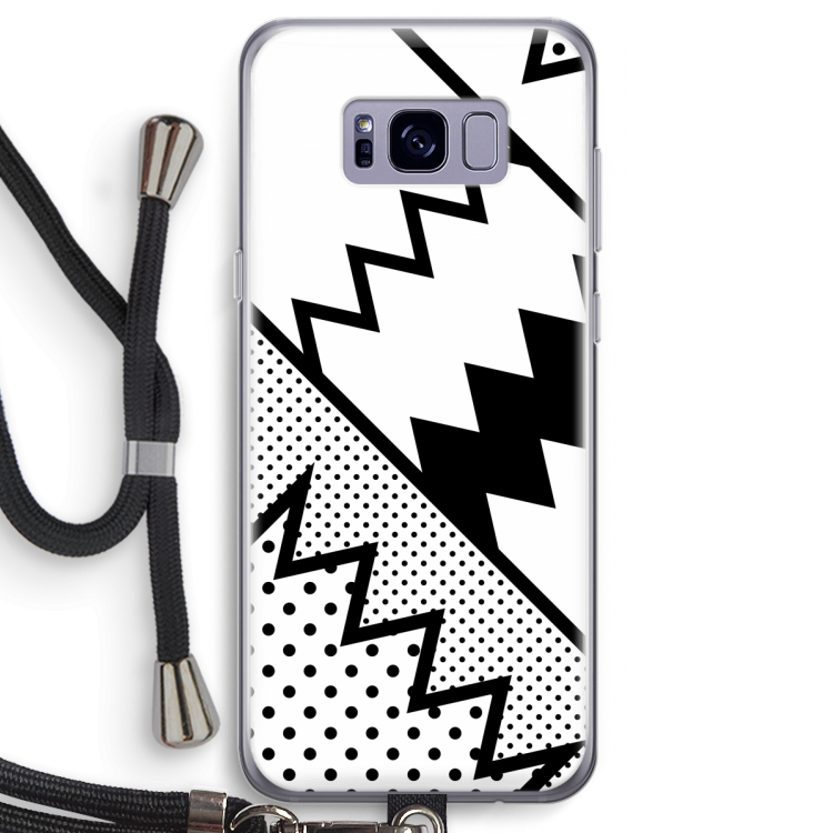 Pop Art #5: Samsung Galaxy S8 Transparant Hoesje met koord