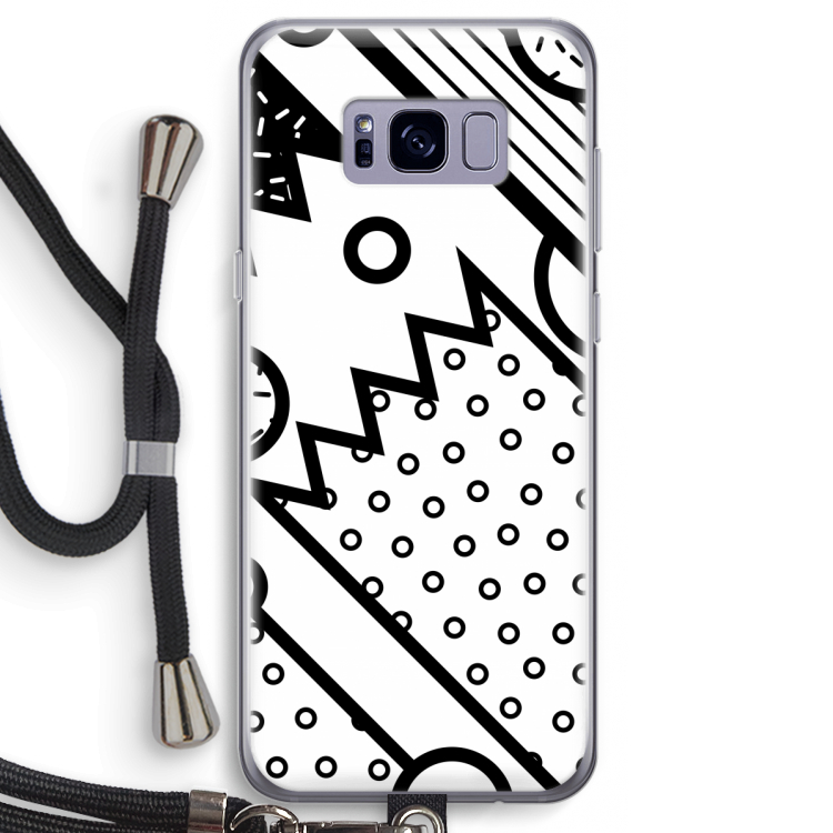 Pop Art #4: Samsung Galaxy S8 Transparant Hoesje met koord