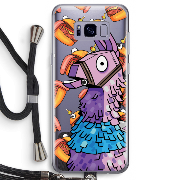 Loot Burger: Samsung Galaxy S8 Transparant Hoesje met koord