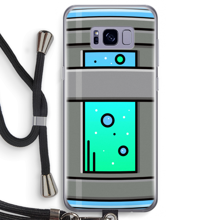 Chug Bottle: Samsung Galaxy S8 Transparant Hoesje met koord