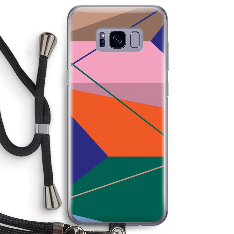 Gestalte 1: Samsung Galaxy S8 Transparant Hoesje met koord