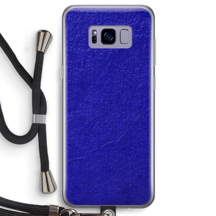 Majorelle Blue: Samsung Galaxy S8 Transparant Hoesje met koord