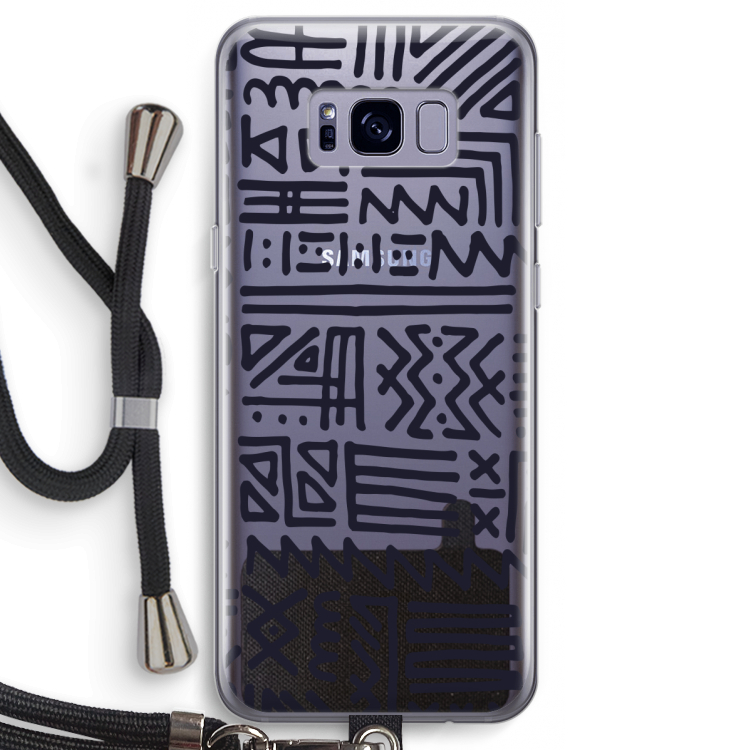 Marrakech print: Samsung Galaxy S8 Transparant Hoesje met koord