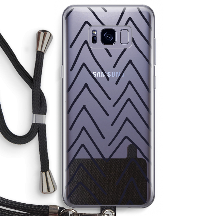 Marrakech Arrows: Samsung Galaxy S8 Transparant Hoesje met koord