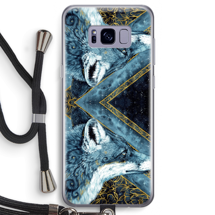 Golden Fox: Samsung Galaxy S8 Transparant Hoesje met koord