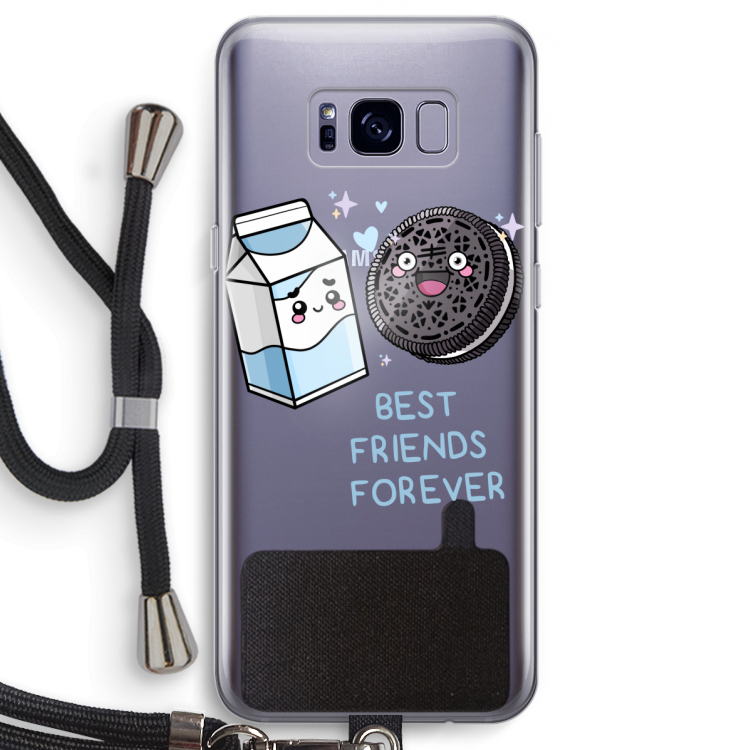 Best Friend Forever: Samsung Galaxy S8 Transparant Hoesje met koord