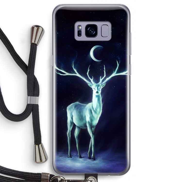 Nightbringer: Samsung Galaxy S8 Transparant Hoesje met koord