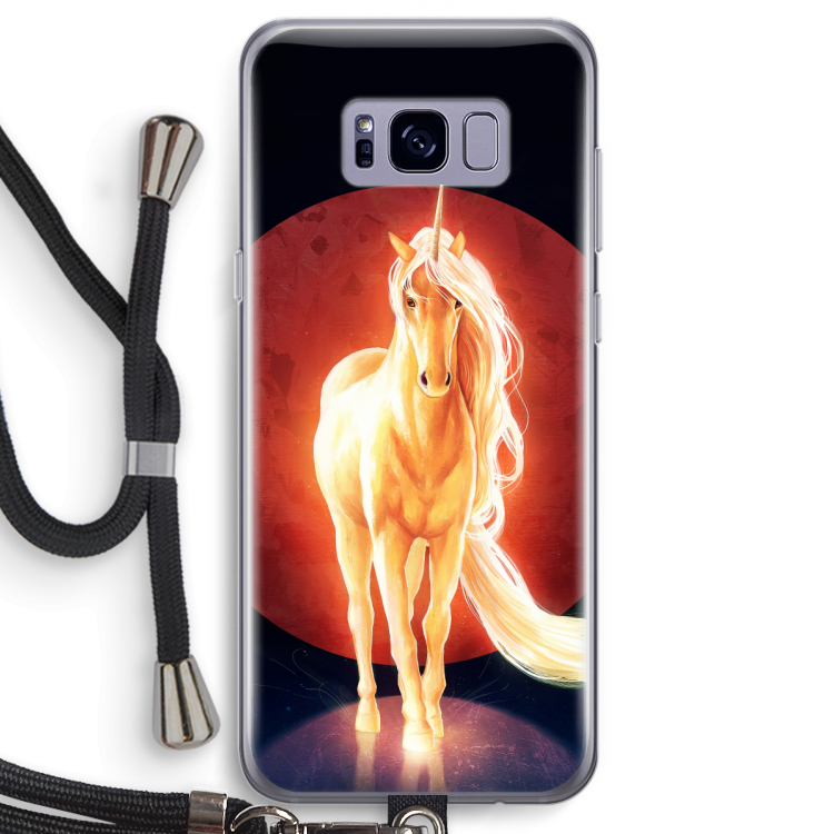 Last Unicorn: Samsung Galaxy S8 Transparant Hoesje met koord