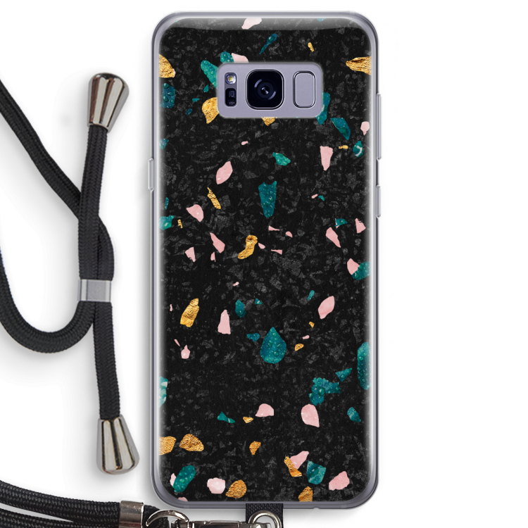 Terrazzo N°10: Samsung Galaxy S8 Transparant Hoesje met koord