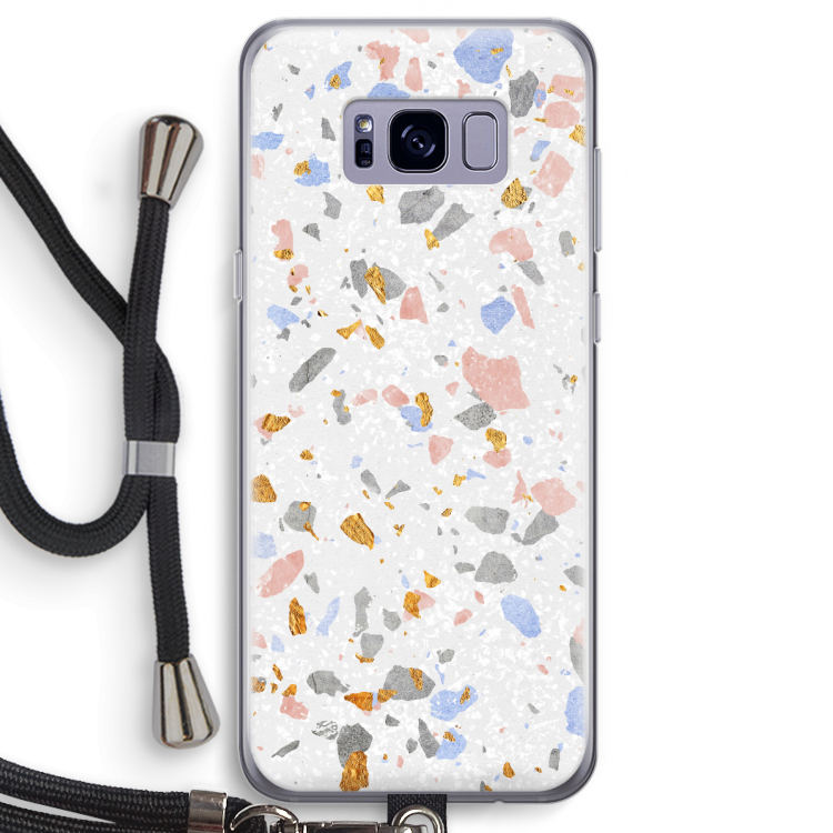 Terrazzo N°8: Samsung Galaxy S8 Transparant Hoesje met koord