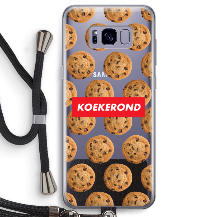 Koekerond: Samsung Galaxy S8 Transparant Hoesje met koord