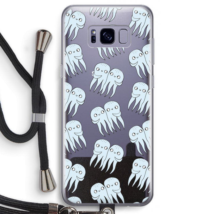 Octopussen: Samsung Galaxy S8 Transparant Hoesje met koord
