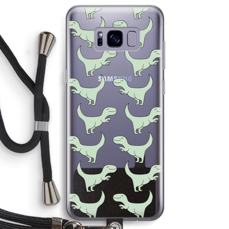 Dinos: Samsung Galaxy S8 Transparant Hoesje met koord