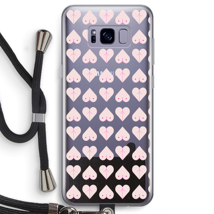 Ass 'n Titties: Samsung Galaxy S8 Transparant Hoesje met koord