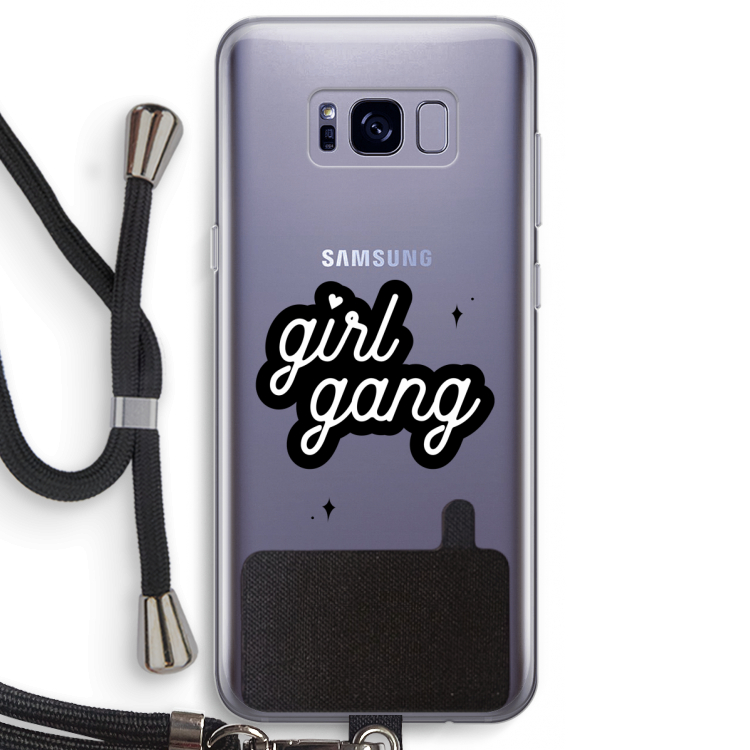 Girl Gang: Samsung Galaxy S8 Transparant Hoesje met koord