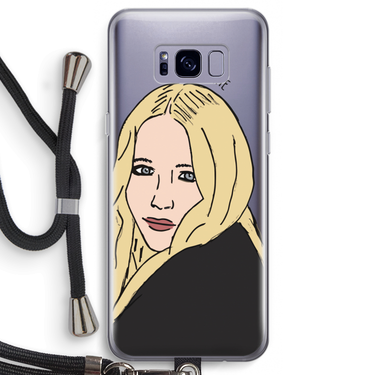 Mary Kate: Samsung Galaxy S8 Transparant Hoesje met koord