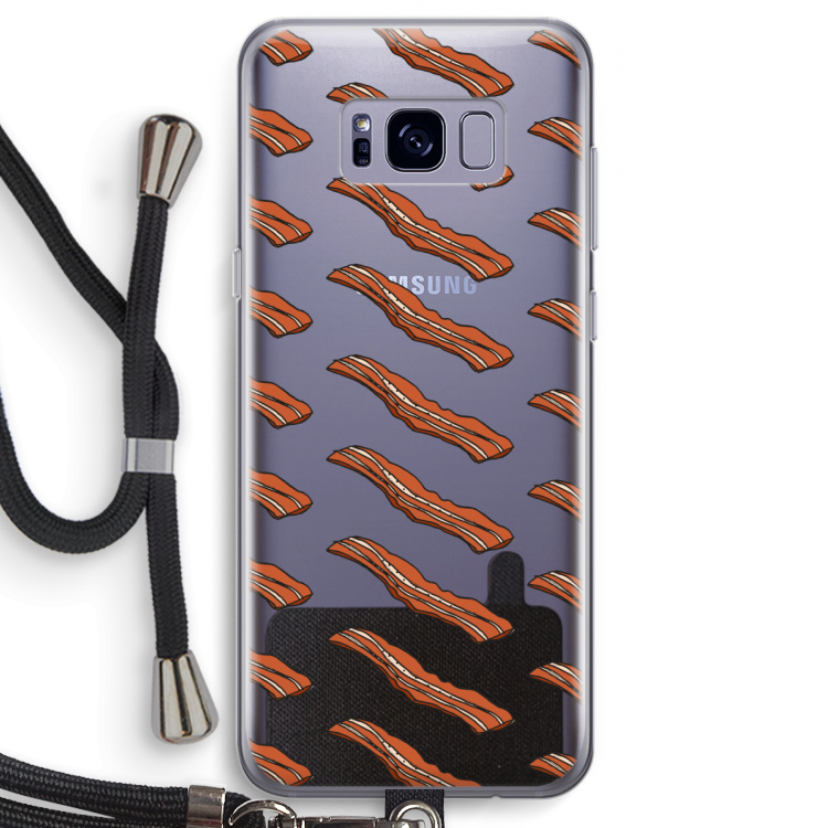 Bacon to my eggs #2: Samsung Galaxy S8 Transparant Hoesje met koord