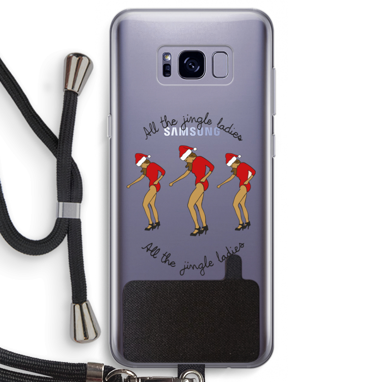 Jingle Ladies: Samsung Galaxy S8 Transparant Hoesje met koord