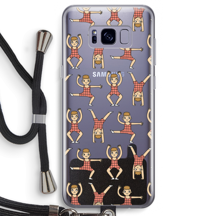 Gymboys: Samsung Galaxy S8 Transparant Hoesje met koord