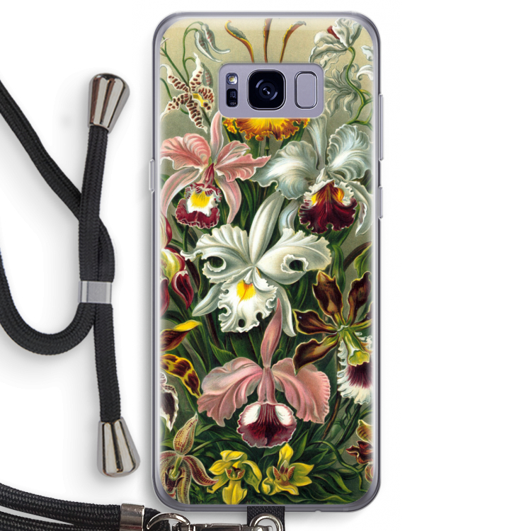 Haeckel Orchidae: Samsung Galaxy S8 Transparant Hoesje met koord