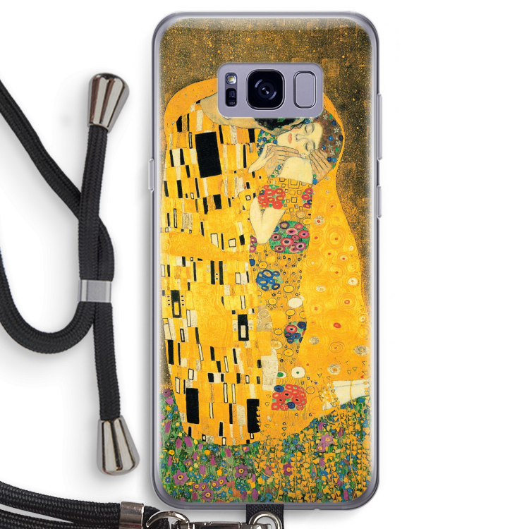 Der Kuss: Samsung Galaxy S8 Transparant Hoesje met koord