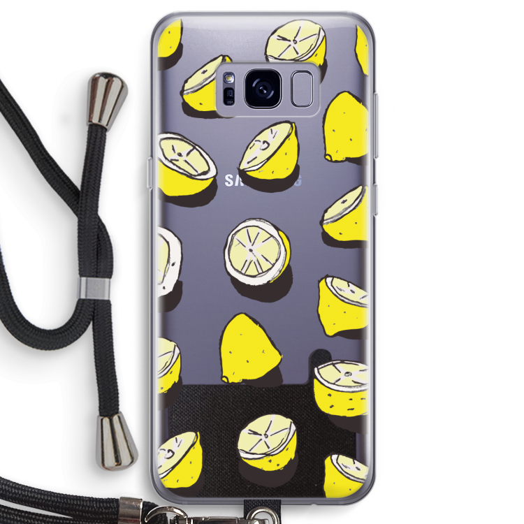 When Life Gives You Lemons...: Samsung Galaxy S8 Transparant Hoesje met koord