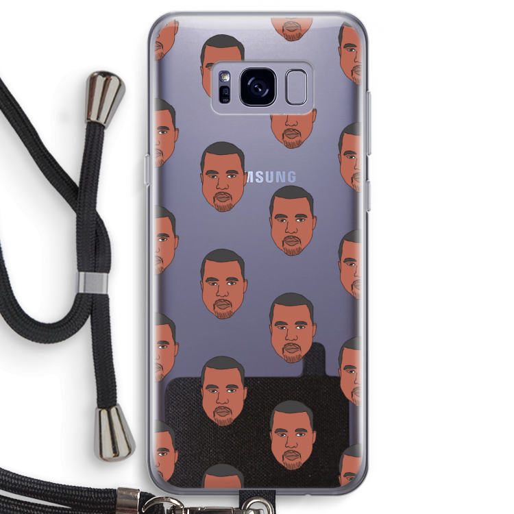 Kanye Call Me?: Samsung Galaxy S8 Transparant Hoesje met koord