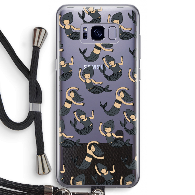 Zeemeermin: Samsung Galaxy S8 Transparant Hoesje met koord