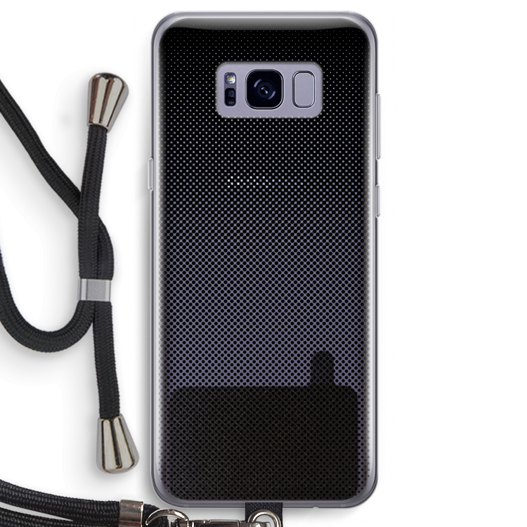 Musketon Halftone: Samsung Galaxy S8 Transparant Hoesje met koord