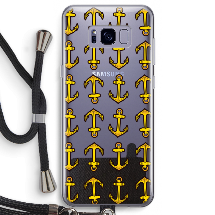 Musketon Anchor: Samsung Galaxy S8 Transparant Hoesje met koord