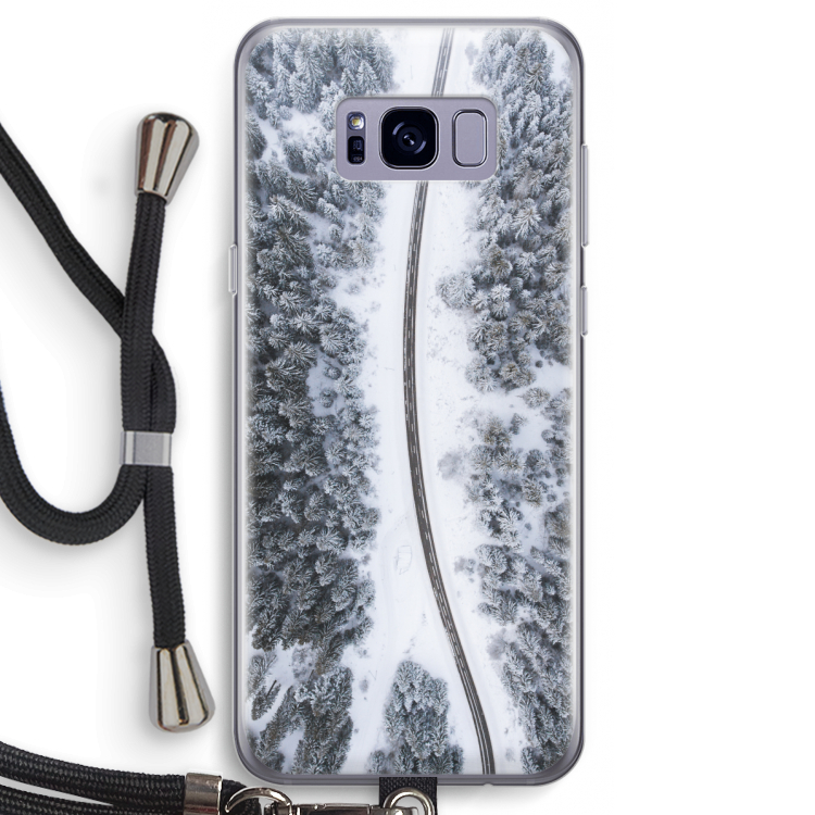 Snøfall: Samsung Galaxy S8 Transparant Hoesje met koord