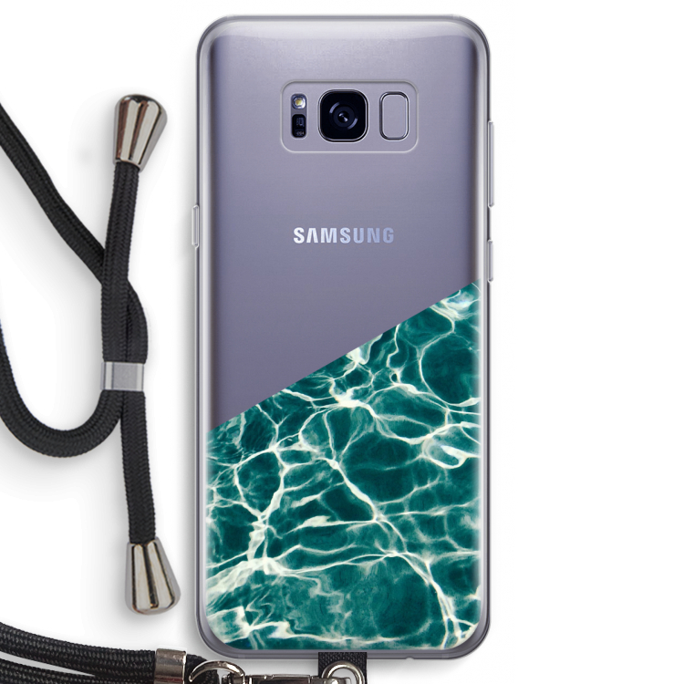 Weerkaatsing water: Samsung Galaxy S8 Transparant Hoesje met koord
