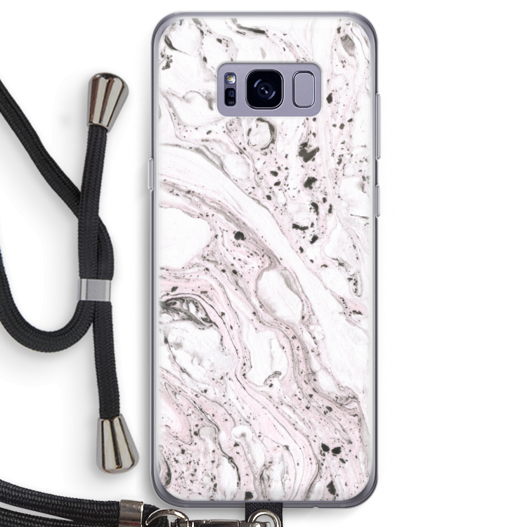 Mengelmoes: Samsung Galaxy S8 Transparant Hoesje met koord