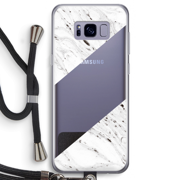 Biggest stripe: Samsung Galaxy S8 Transparant Hoesje met koord