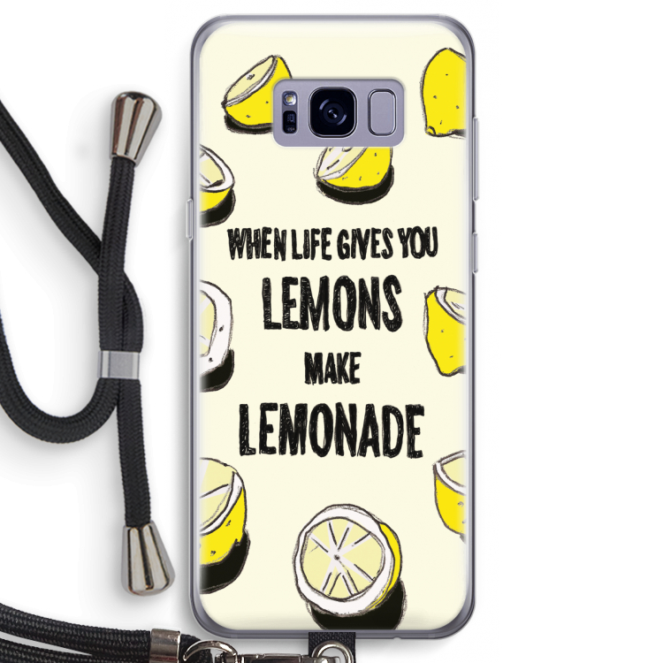 Lemonade: Samsung Galaxy S8 Transparant Hoesje met koord
