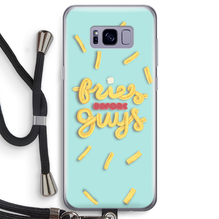 Always fries: Samsung Galaxy S8 Transparant Hoesje met koord