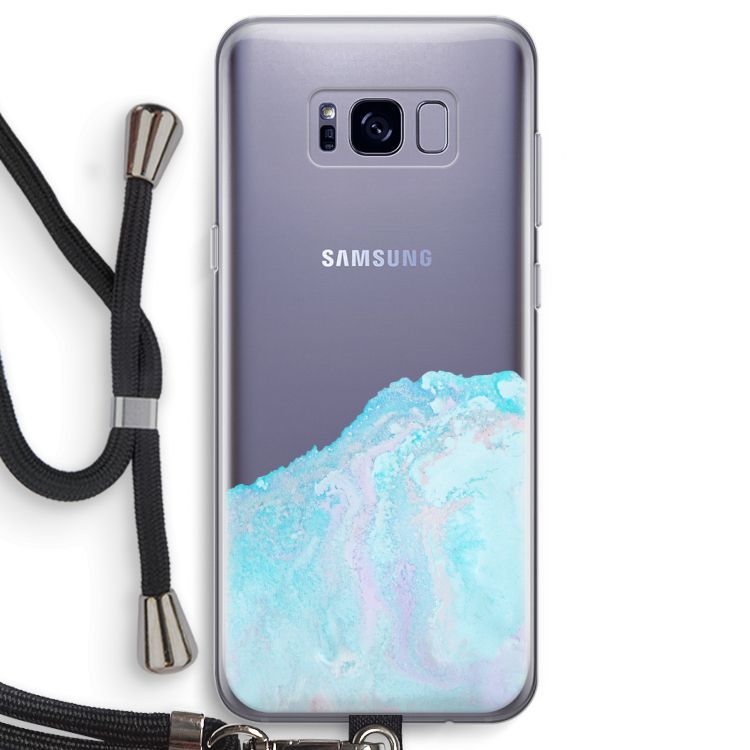 Fantasie pastel: Samsung Galaxy S8 Transparant Hoesje met koord