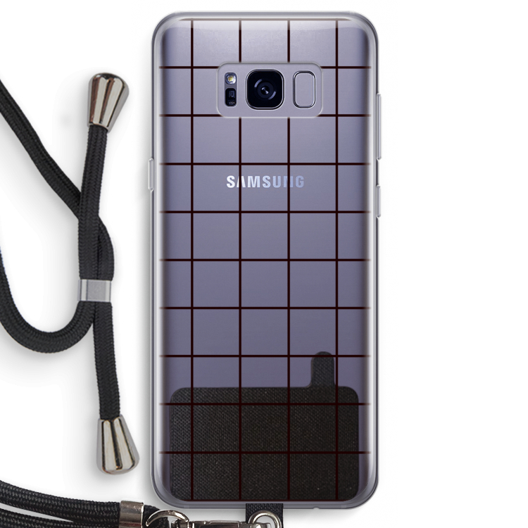 Rooster: Samsung Galaxy S8 Transparant Hoesje met koord