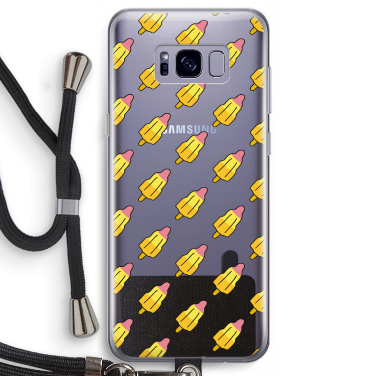 Waterijsjes: Samsung Galaxy S8 Transparant Hoesje met koord