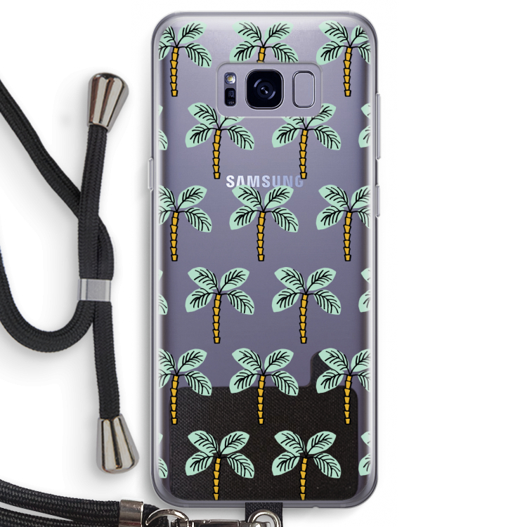 Paradise: Samsung Galaxy S8 Transparant Hoesje met koord